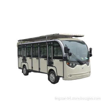 Nuovi 14 posti a sedere per veicoli elettrici veicolo solare autobus turistico Mini bus con chilometraggio del sistema di assistenza a doppia energia 100-150 km